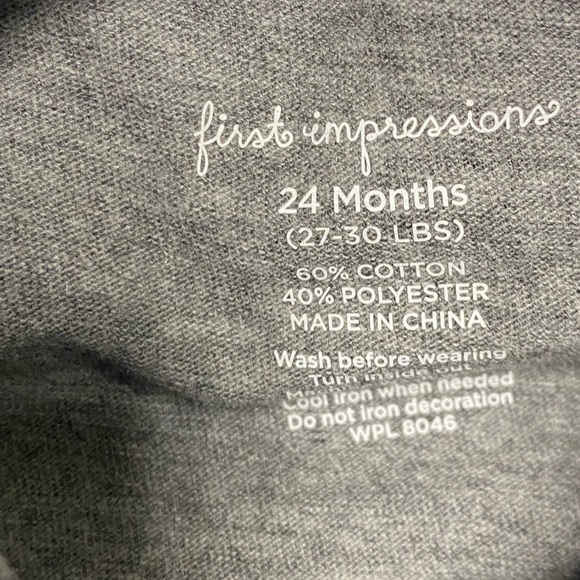 3/$25 First Impressions Bring On The Cake Cotton t-shirt - Picture 3 of 7